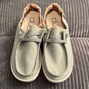 Hey Dude Sage Green Loafers